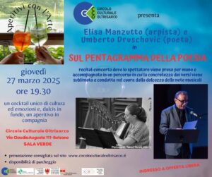 SUL PENTAGRAMMA DELLA POESIA con Elisa Manzutto e Umberto Druschovic Immagine WhatsApp 2025 02 24 ore 17.18.10 b76c5f4a